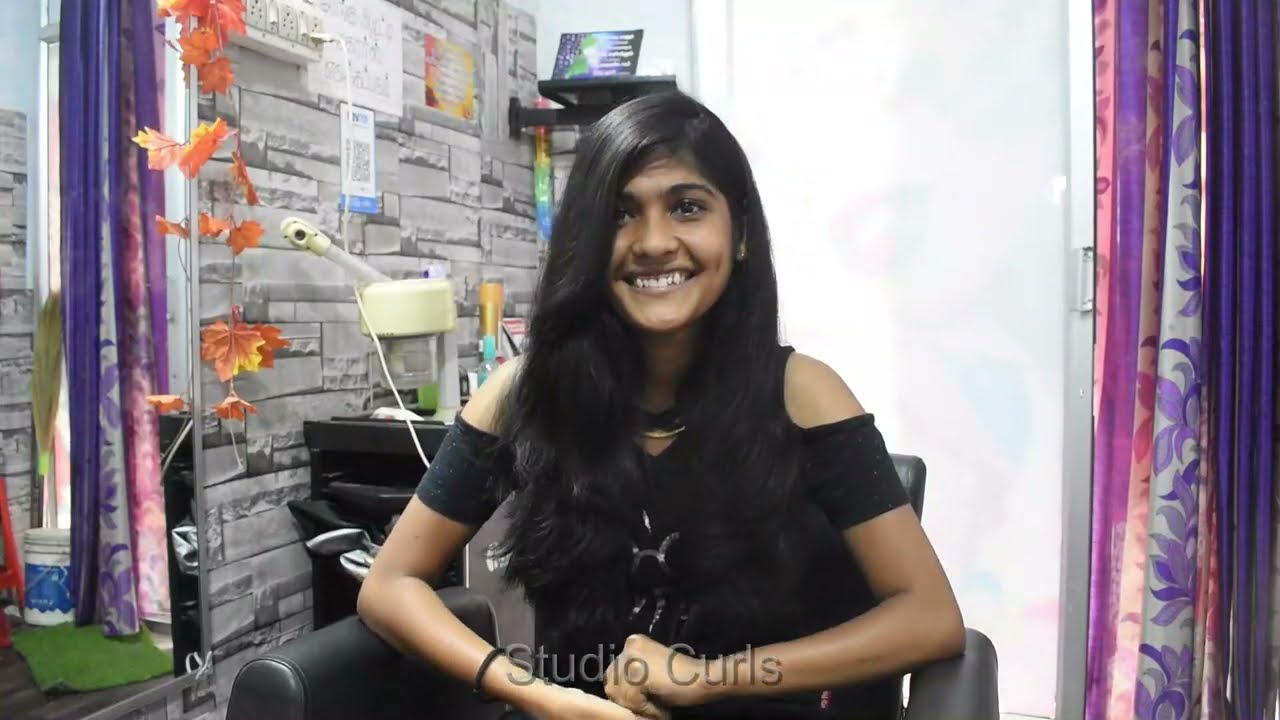 Harini Long Bob HairCut Video With Clean Nape shave | Studio curls