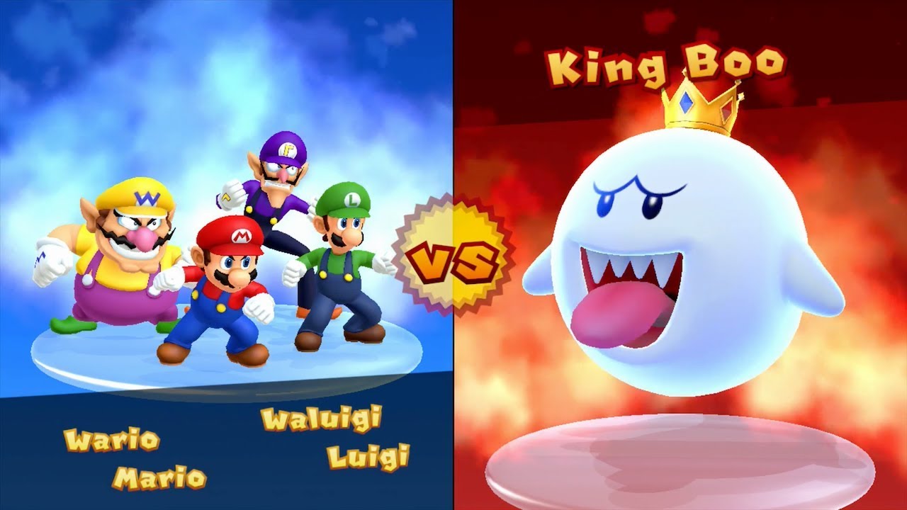 Mario Party 10 - Mario vs Luigi vs Wario vs Waluigi - Haunted Trail