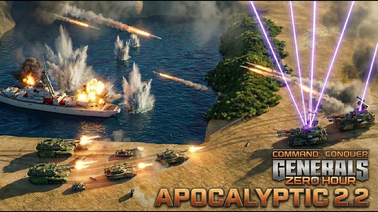 USA BOSS vs China Boss - Generals Zero Hour | Apocalyptic 2.2 Brutal