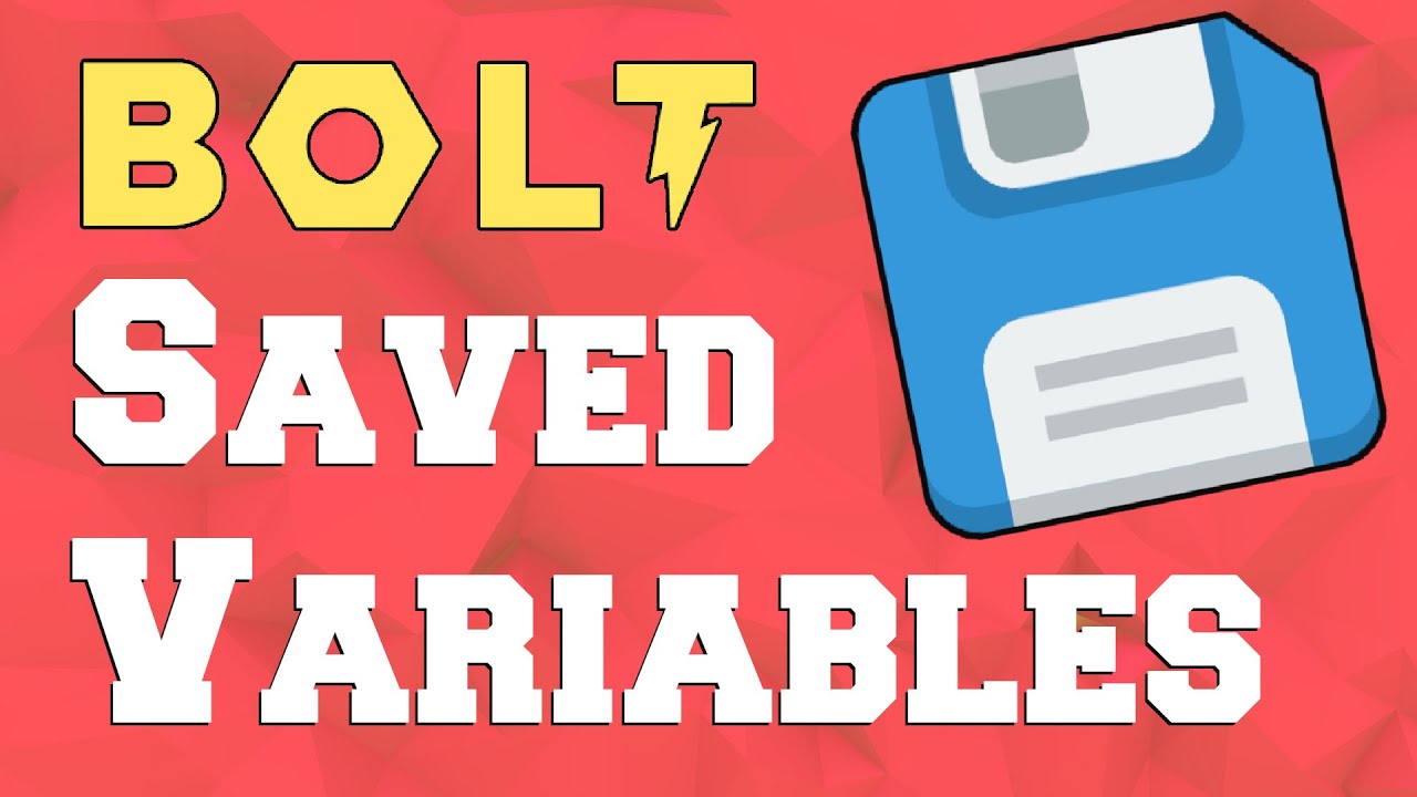 Saving Data in Bolt Visual Scripting