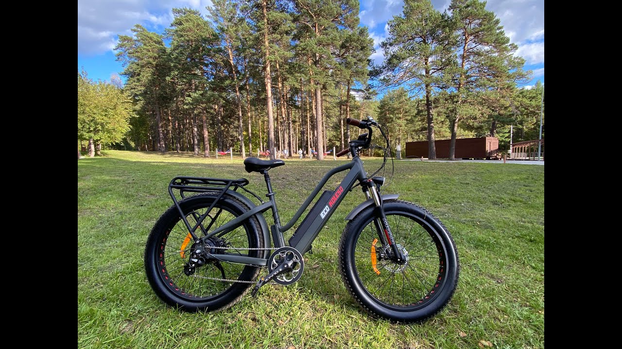 Тест электрофэтбайка Eco Drive V12 с мотором 1000W Bafang в городе и в лесу. Измеряем запас хода.