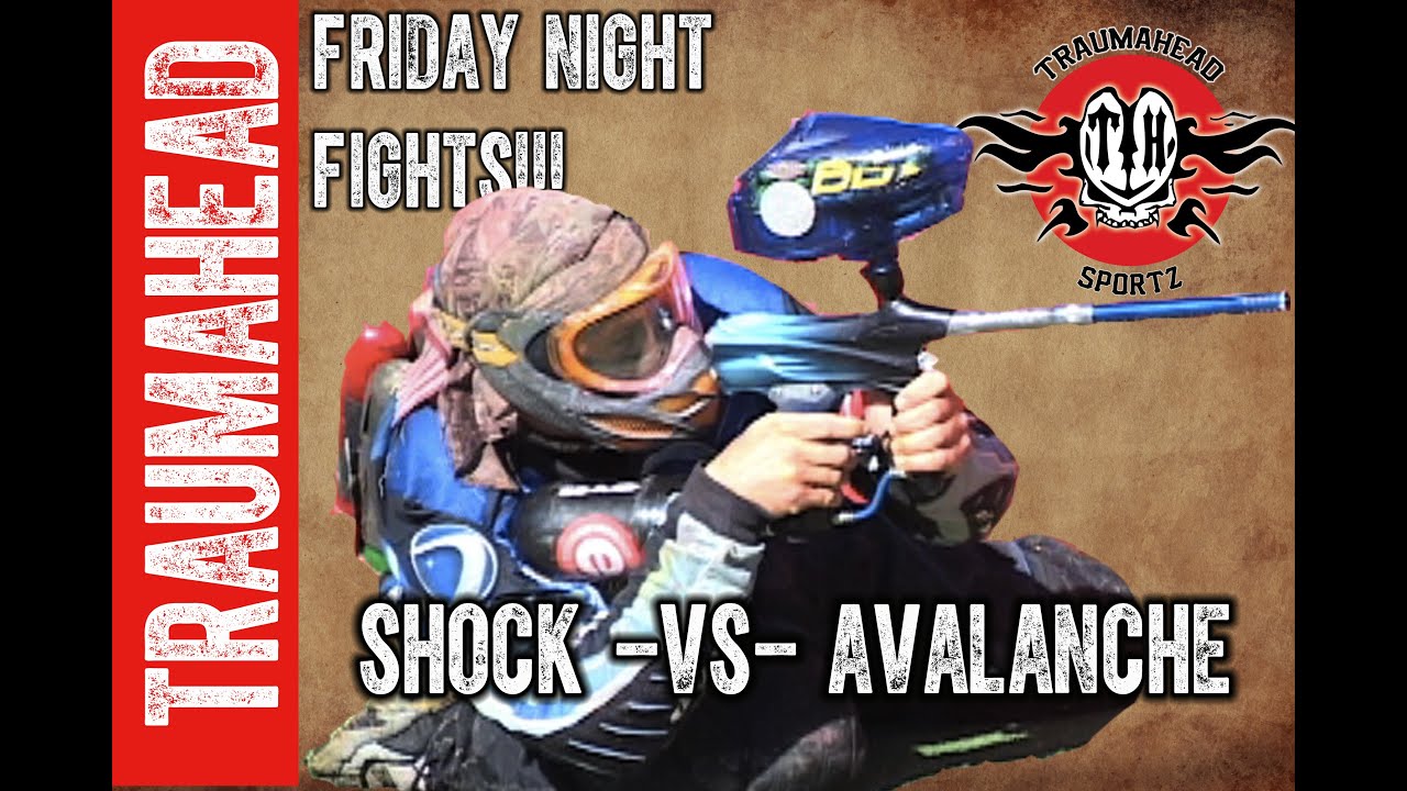 Профессиональный пейнтбол CYCLOPSE Shock против Avalanche TRAUMAHEAD