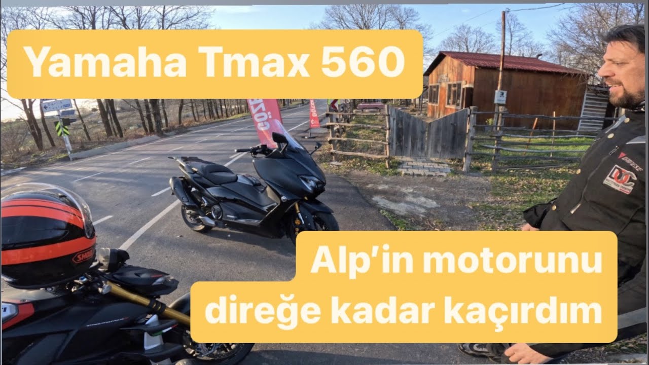 Yamaha Tmax 560'ı direğe kadar kaçırdım