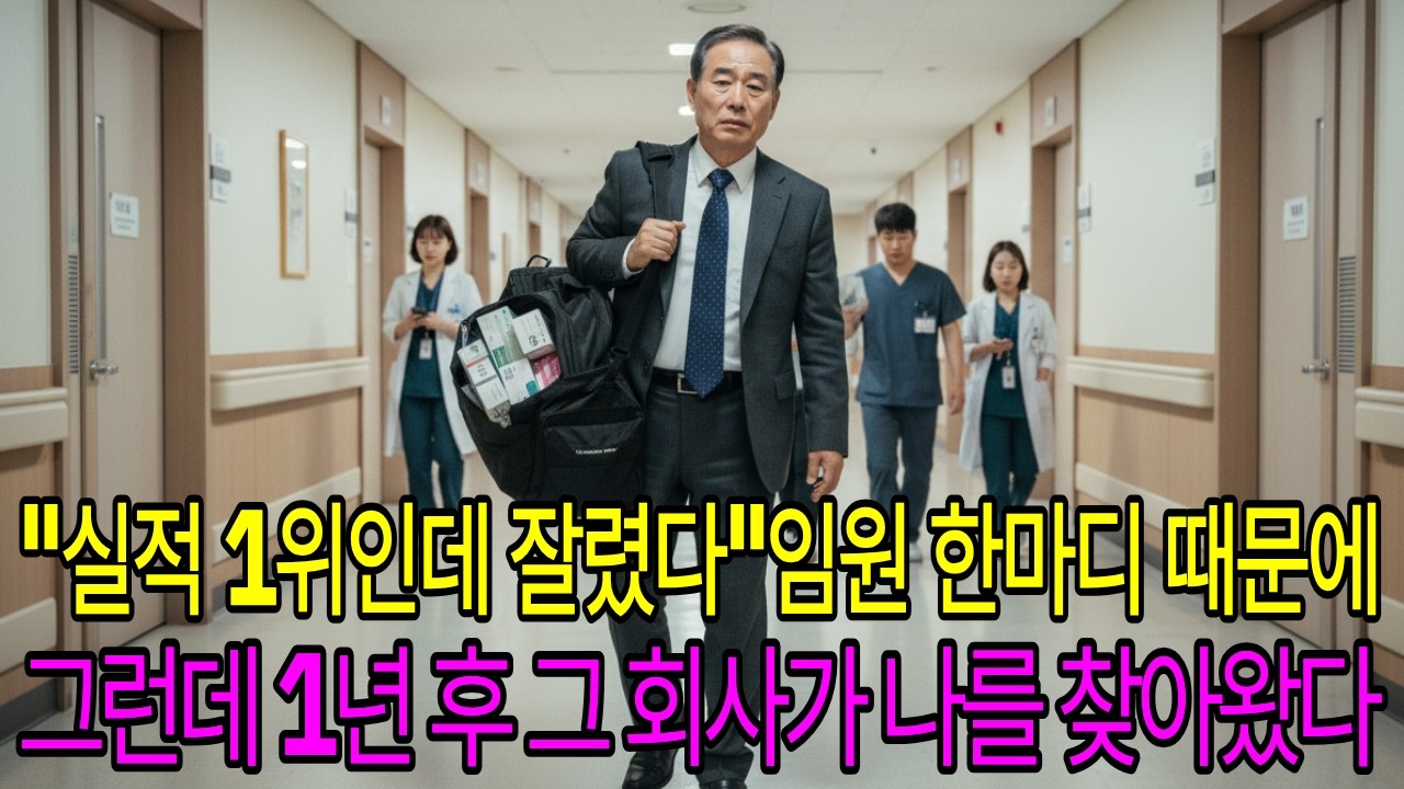실적 1위인 나를 자른 이유가 젊은 임원 한마디 때문이었다 그리고 1년 뒤 나를 자른 회사가 납품을 부탁하러 왔다. [감동사연]