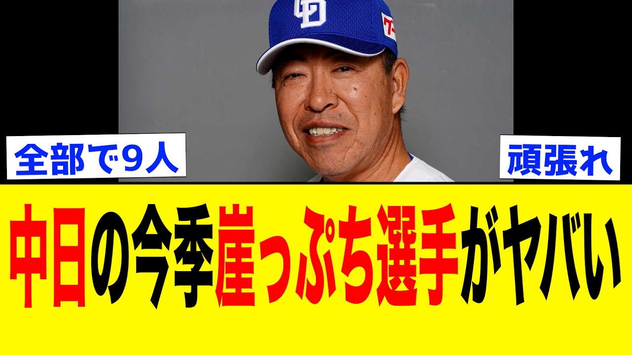 【2026】中日ドラゴンズの2026年シーズン崖っぷちと言われる選手たち9選