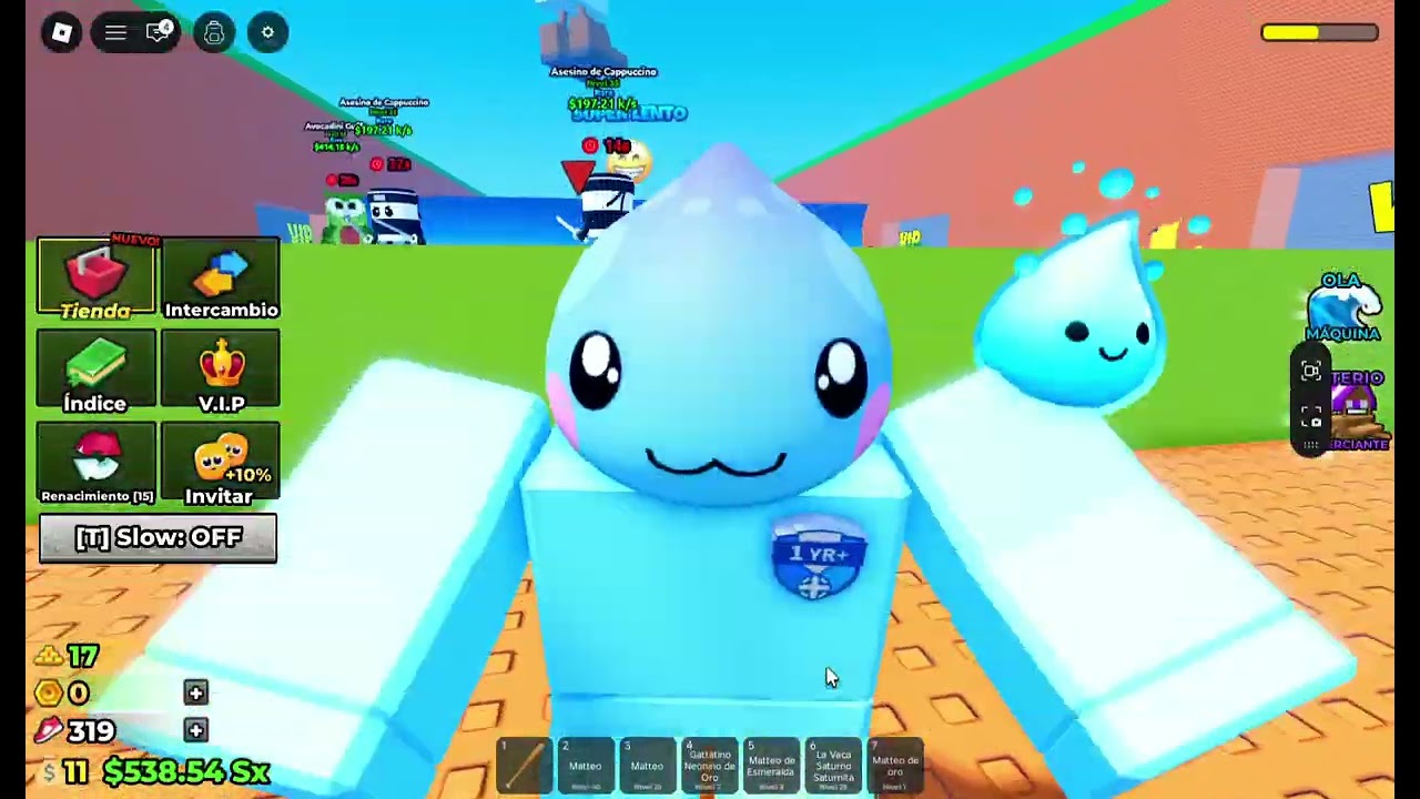 mejoro la BASE de mi amigo en TSUNAMI BRAINROT