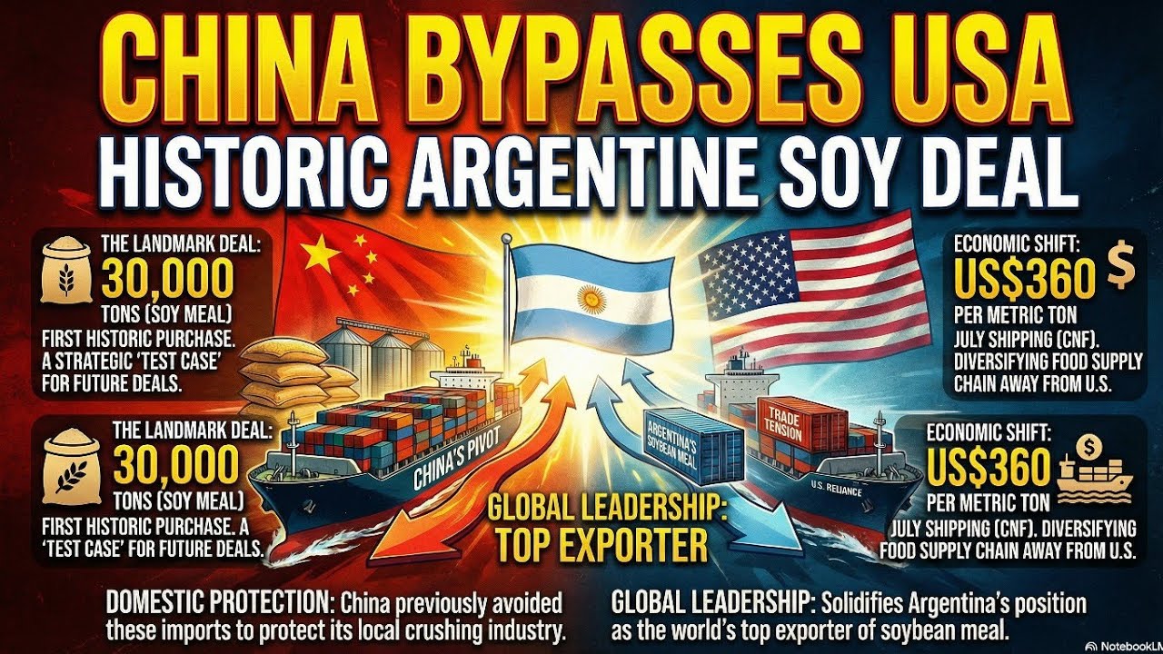 China desvía compras de soja hacia Argentina