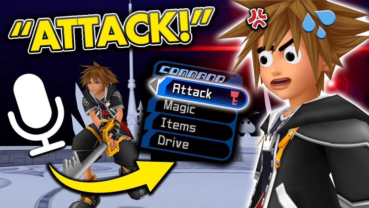 I Beat Kingdom Hearts 2 Using My VOICE *IT WAS AWFUL*
