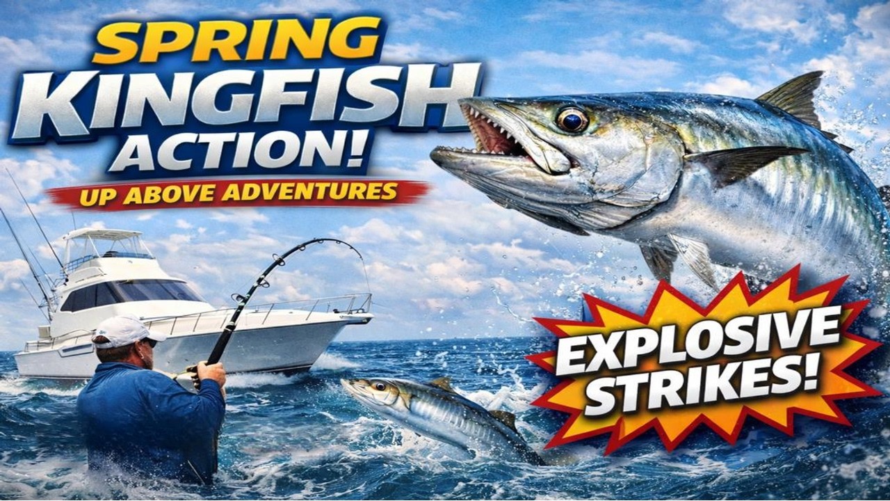 Spring Kingfish Action Offshore | Got Her Hooked | Up Above Adventures