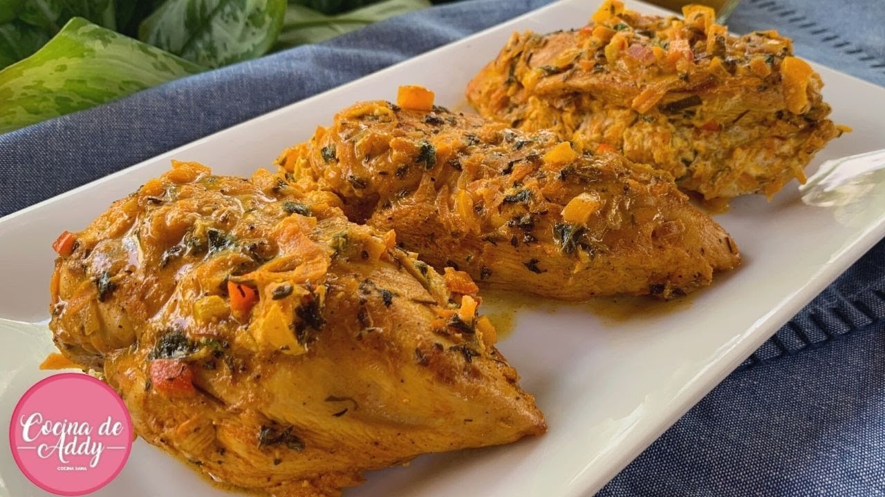 Sorprende a todos con estas PECHUGAS RELLENAS de verduras. Fácil y EN SARTÉN | Cocina de Addy