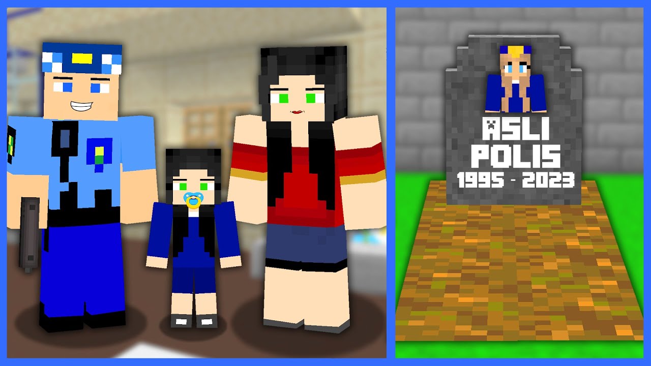 KEREM KOMİSER VE ÜVEY ANNE EVLENDİ, ASLI POLİS ÖLDÜ FİLMİ! 😱 - Minecraft ZENGİN FAKİR HAYATI