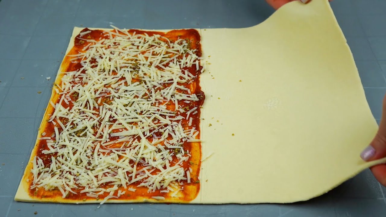 Итальянская закуска из слоеного теста, быстрый и вкусный рецепт