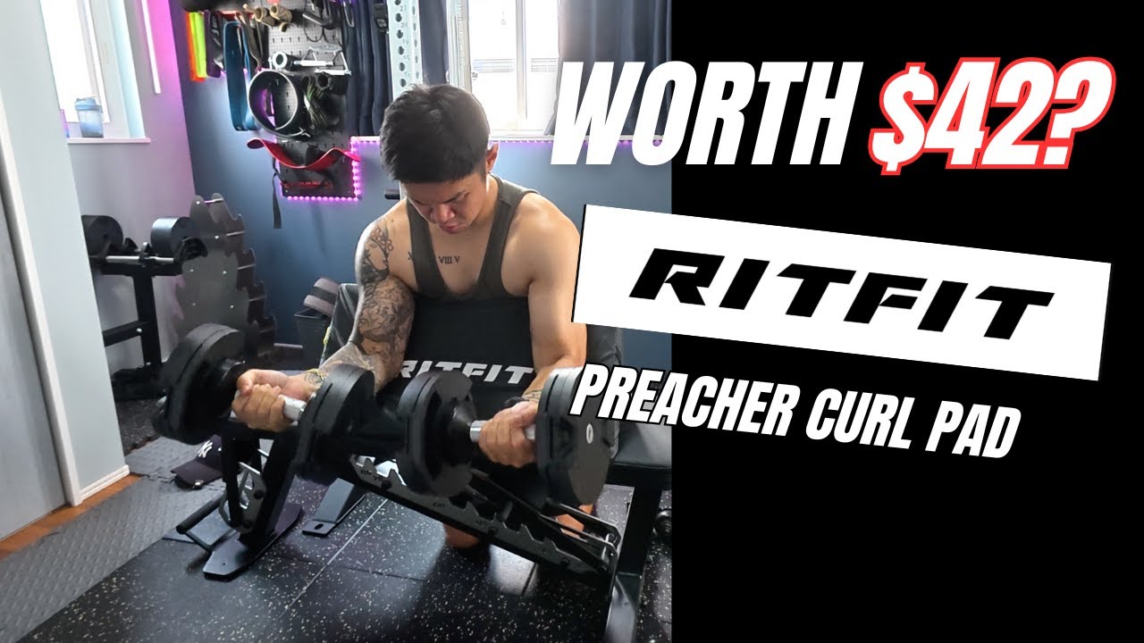 RitFit Preacher Curl Pad Review - Worth $42? Honest Home Gym Test