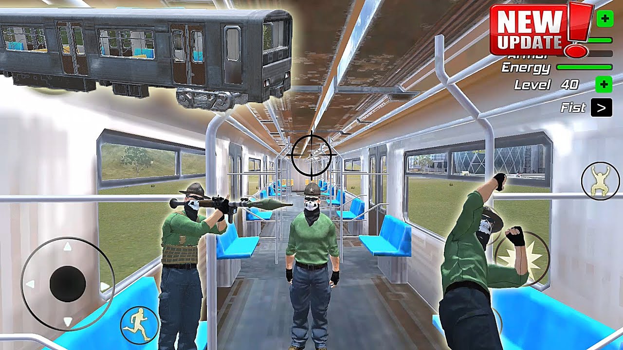 Grand Action Simulator - New York Car Gang #111 New Update Train in the City