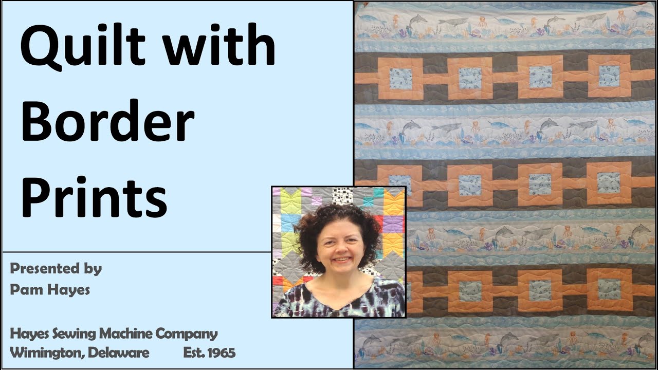 How to Quilt with Border Prints - Link Up Pattern by Villa Rosa Designs