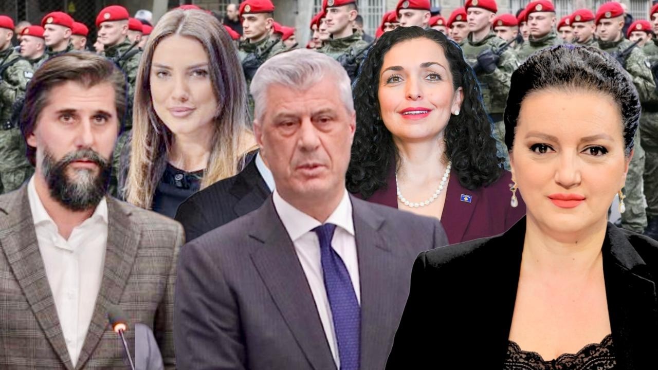 Vjosa Osmani “lë mëritë” me Hashim Thaçin! Ja çfarë ndodhi në marshimin masiv në Prishtinë