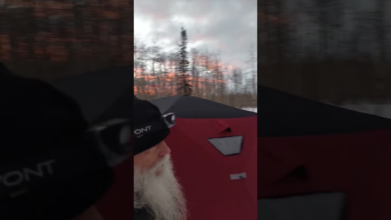 Winter Camping Sunset