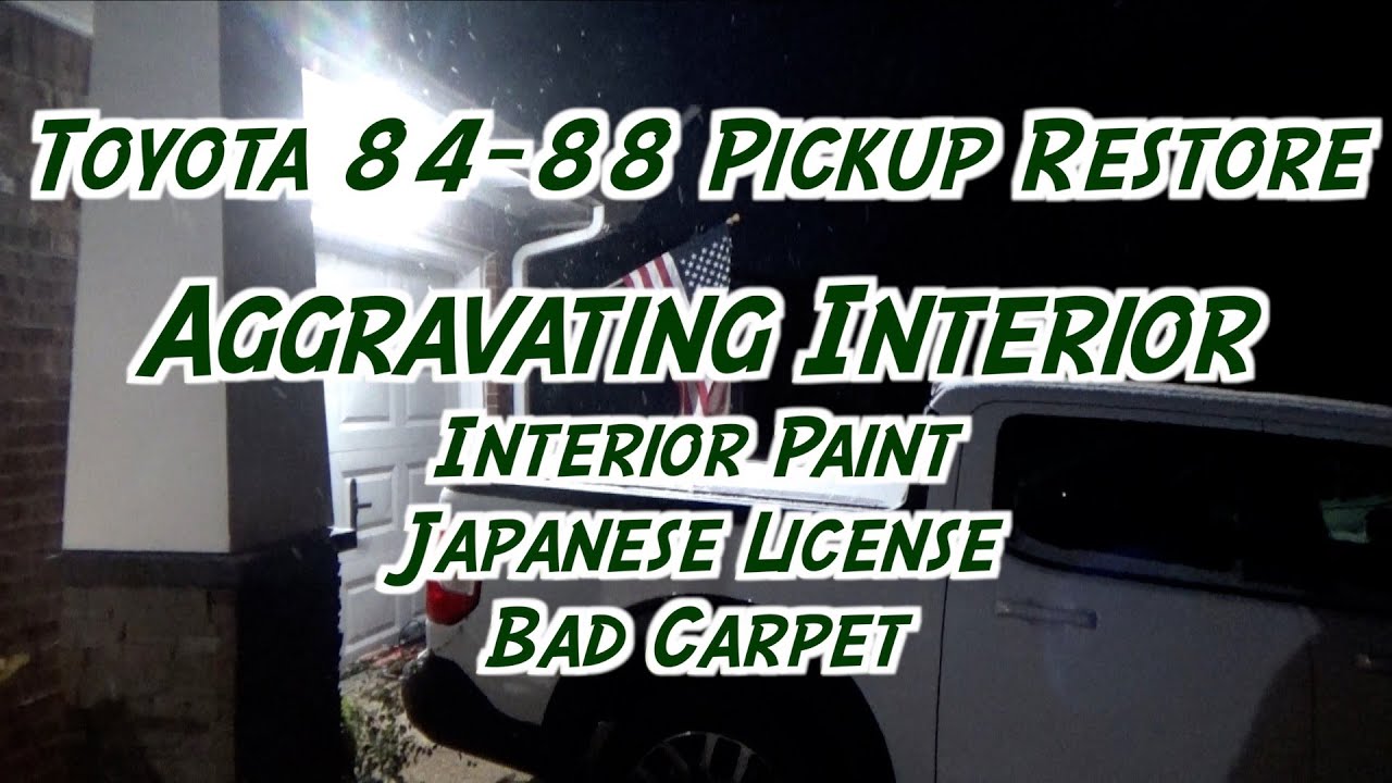 Toyota 84-88 Pickup Paint and Restore - Interior Going Back Together