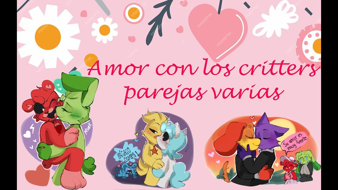 Smiling Critter Parejas varias Catnap x Dogday, HoppyxBobby Kickinx Craftycorn etc.