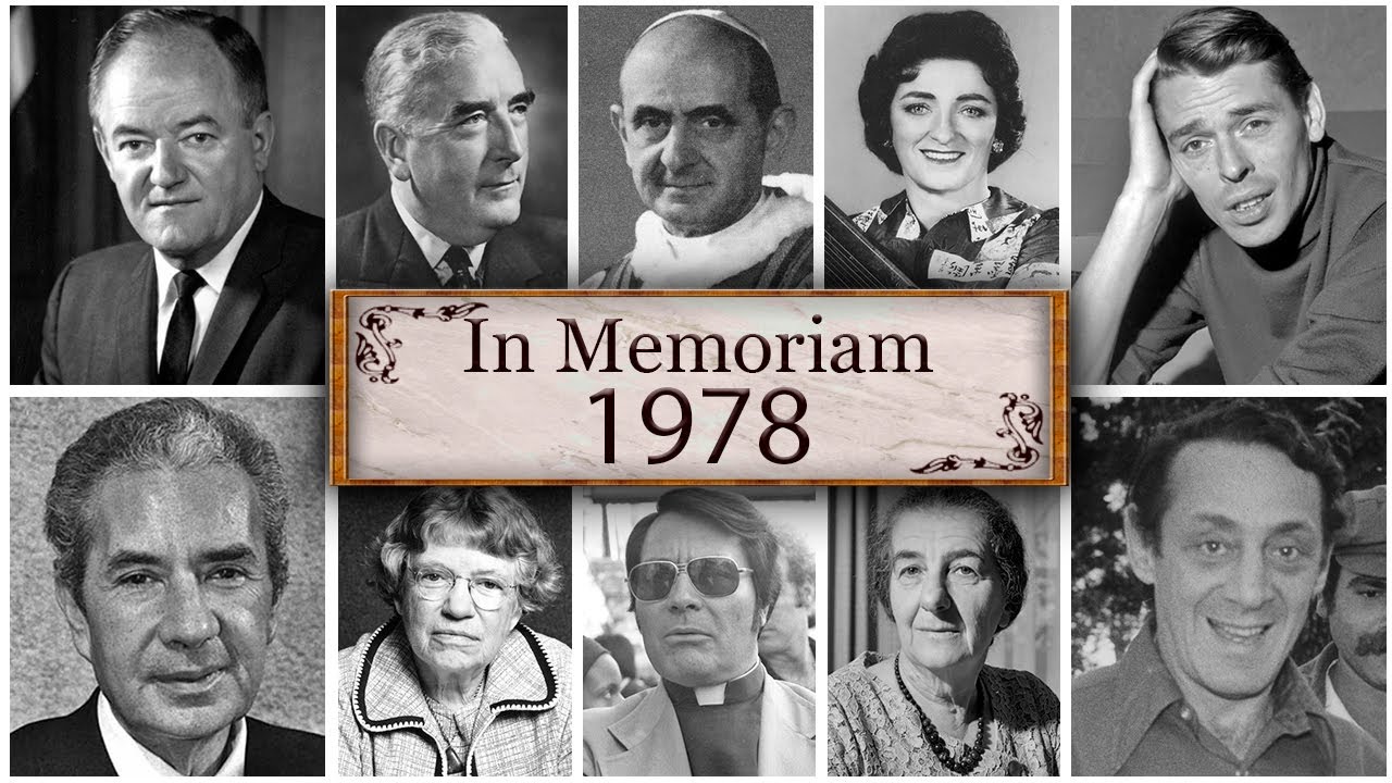 Obituary in 1978: Famous Faces We Lost in 1978