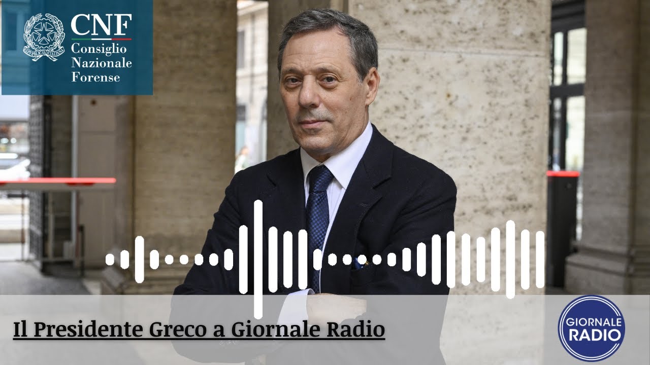 Referendum, Il Presidente Francesco Greco a Giornale Radio