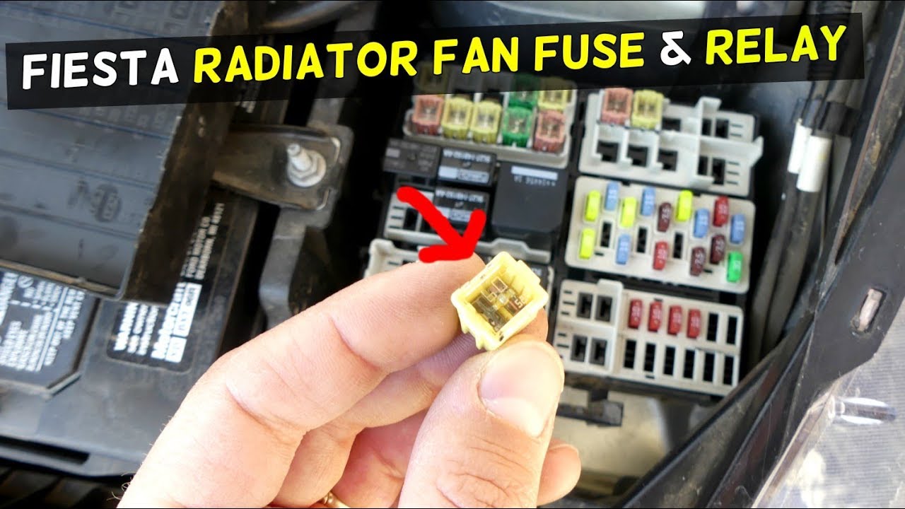 FORD FIESTA RADIATOR FAN FUSE AND RELAY LOCATION MK7 ST