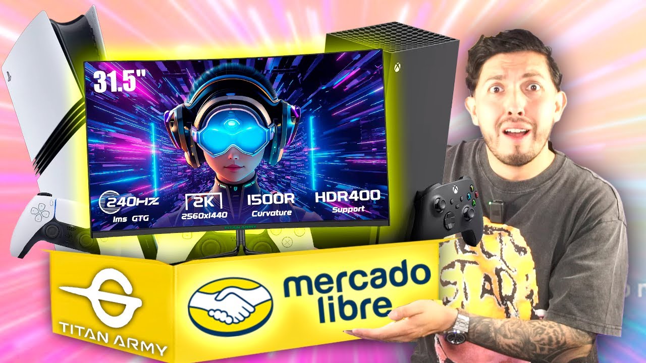 COMPRE EL MONITOR GAMER CURVO MAS BARATO DE MERCADOLIBRE...Titan Army