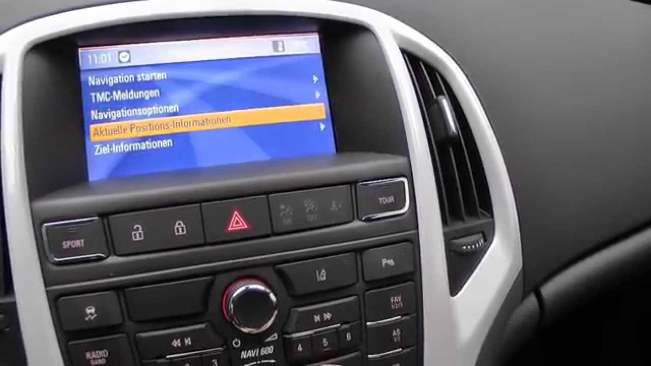Opel Astra GTC J 2012 Turbo  Navigation Navi 600 Boardcomputer Einstellungen