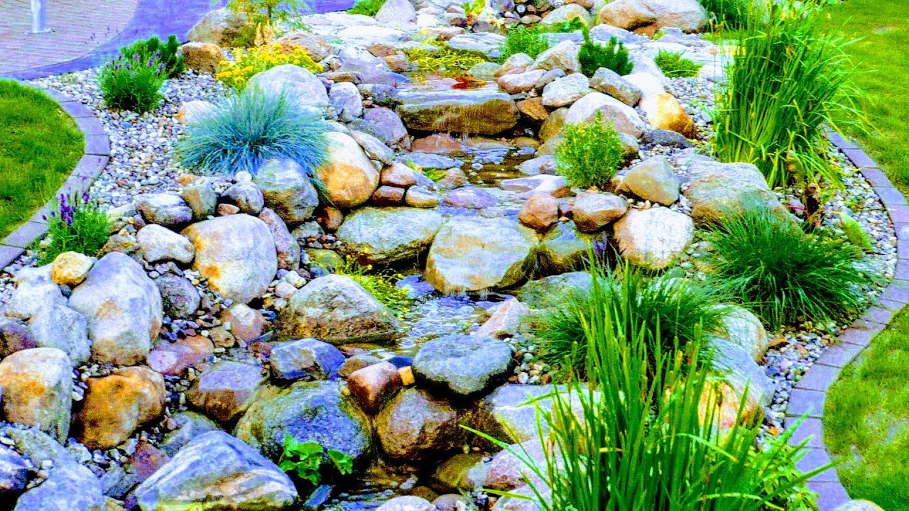 18m NATUR BACHLAUF IM GARTEN BAUEN| ANLEITUNG F&Uuml;R STEIN-BACH| PROFI-TIPPS ZU TEICHFOLIE,BETON,WASSER