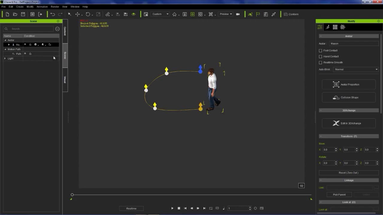 Follow path walk animation for beginners Tutorial (IClone 6)