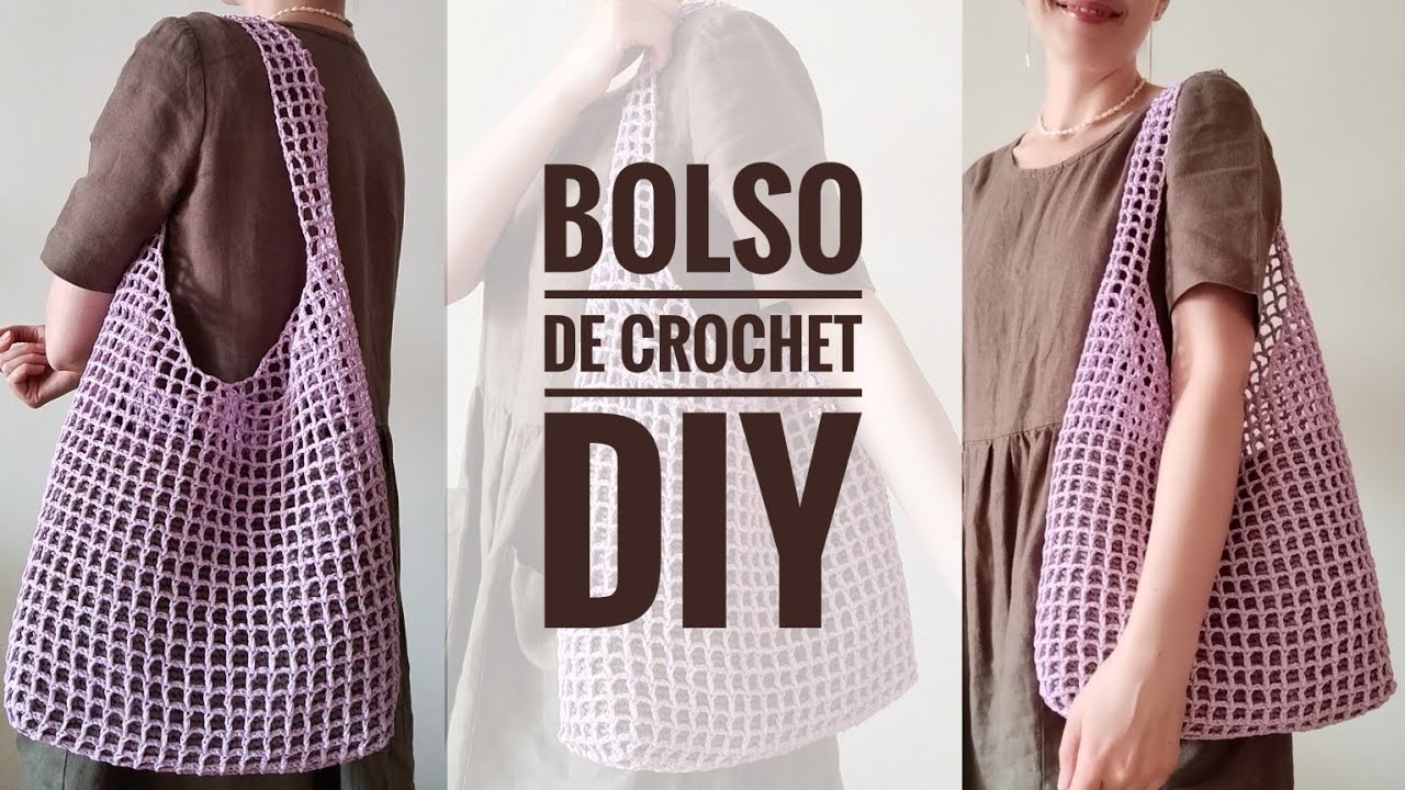 Bolso de ganchillo (crochet) fácil, bolso de verano, playa • Tutorial paso a paso • DIY handmade Bag