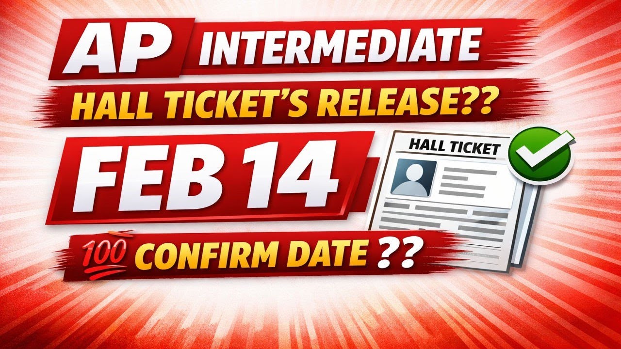📢 AP Inter Hall Ticket Download 2026 | Feb 14 Official Release?? | FM NAWAB ACADEMY |#apintermediate
