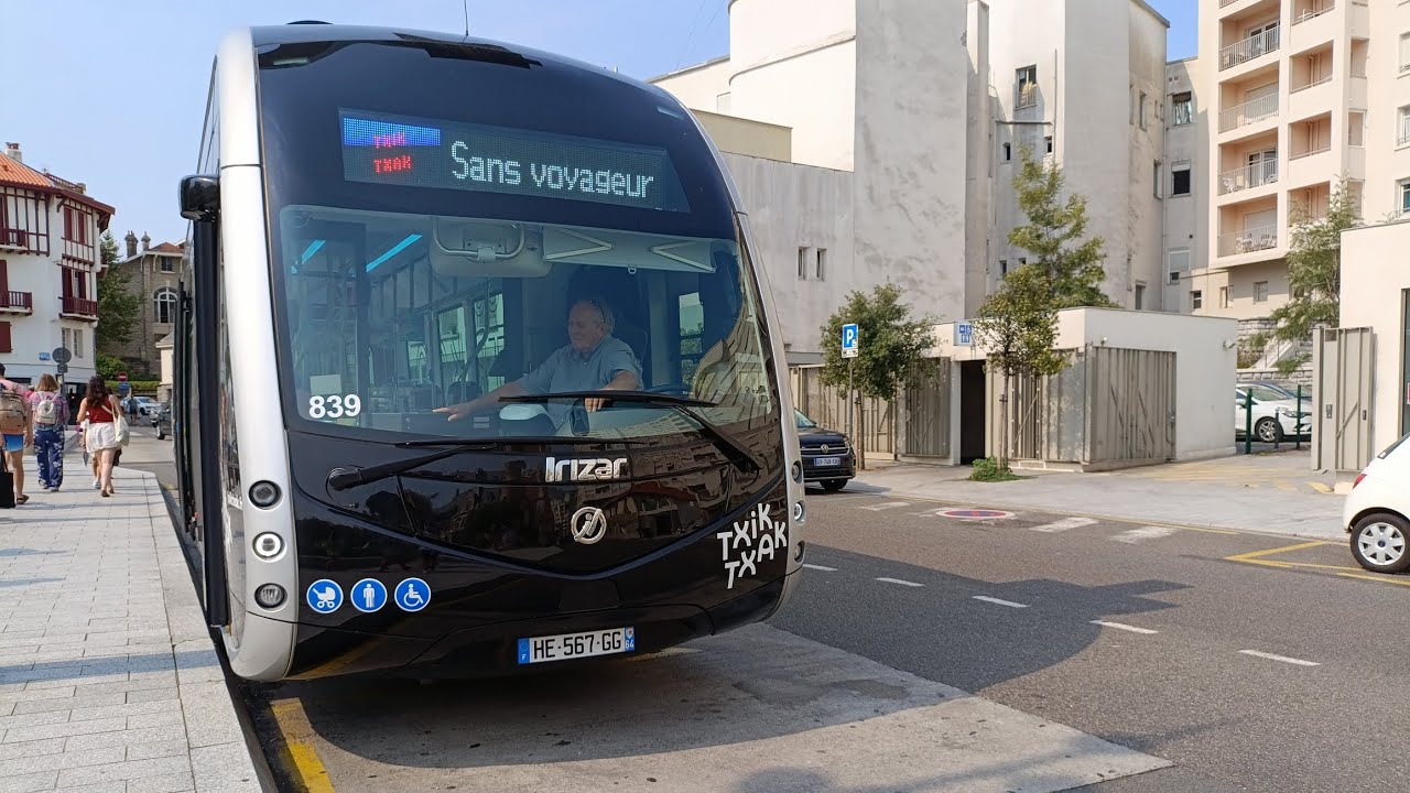 Txik Txak - Ligne T1 Irizar ie Tram 18 N°839 Gare De Bayonne/Mairie De Biarritz 
