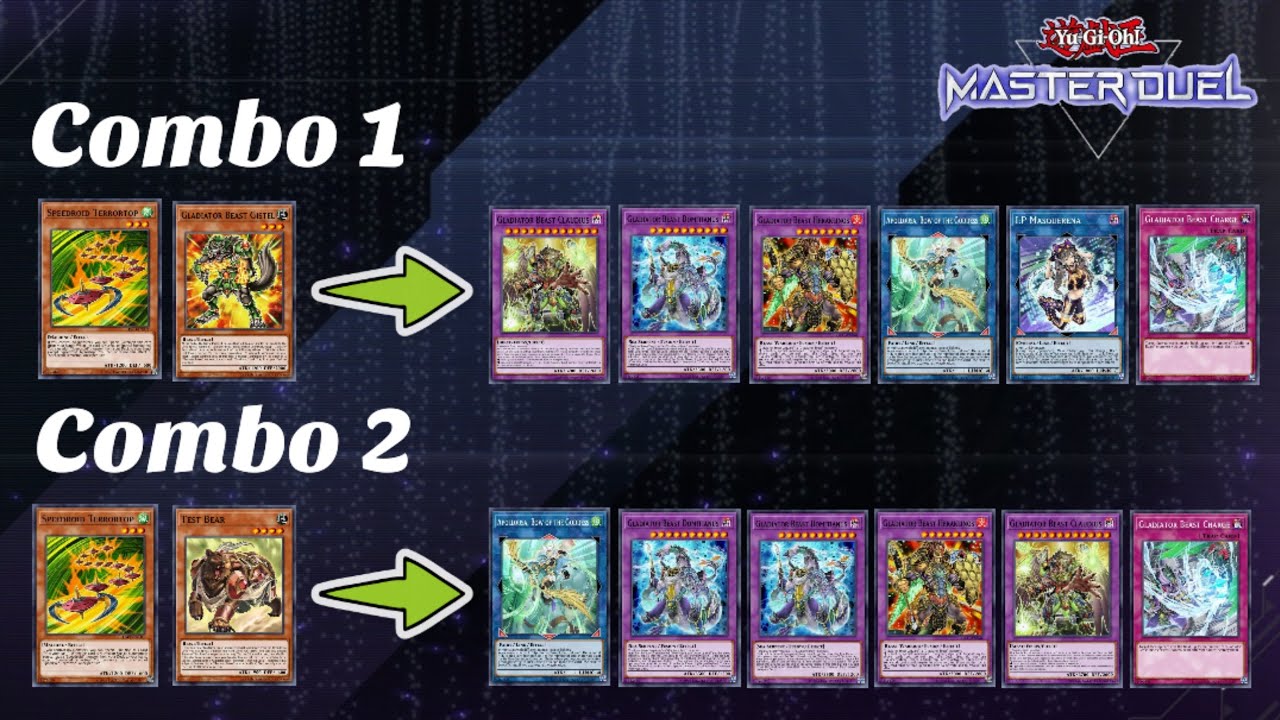 Gladiator Beast Speedroid combo Yugioh Master Duel