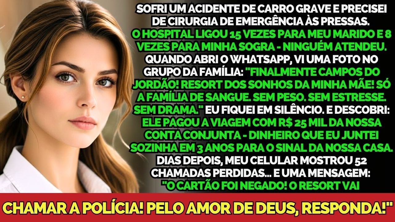 Sofri Acidente Grave E Precisei De Cirurgia De Emergência... E Eles Foram Pra Campos Do Jordão