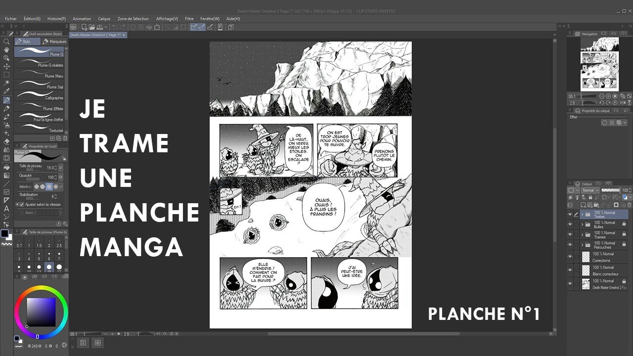 Je trame une planche manga ! (Partie 1/4)