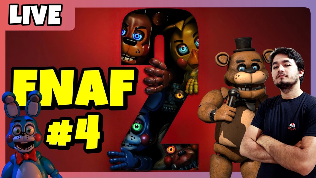 🔴 (AO VIVO) DESENHANDO FNAF 2 - #4