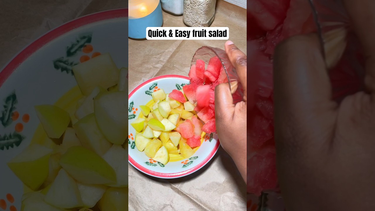 Fruit salad I eat as a 20-something-year-old living in Lagos Nigeria  #fruitsalad #youtubemadeforyou