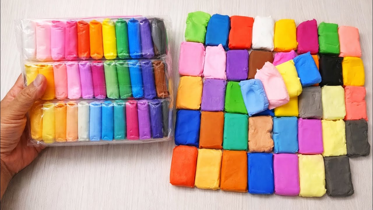 Satisfying Super Clay Unboxing & Mixing 36 Colors #clay #mixing 