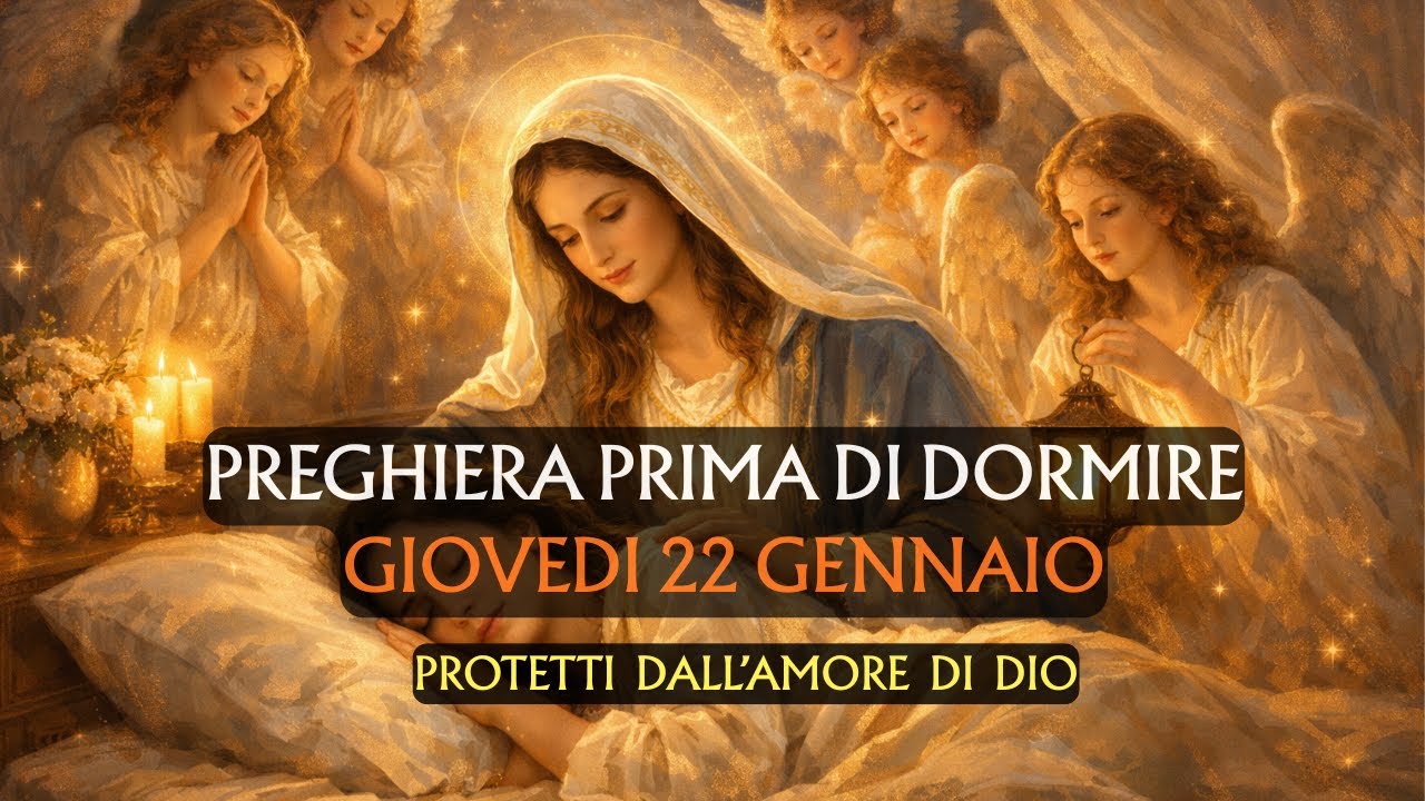 🙏Preghiera prima di Dormire GIOVEDI' 22 GENNAIO | Protetti dall'amore di Dio