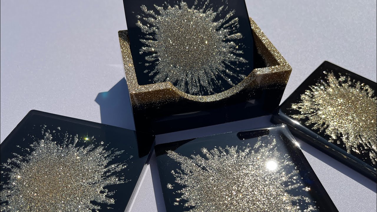 Sunburst Resin Coasters - Full Tutorial