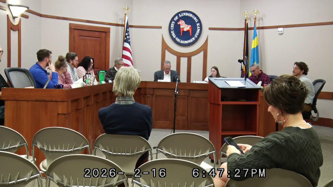 Lindsborg City Council February 16, 2026