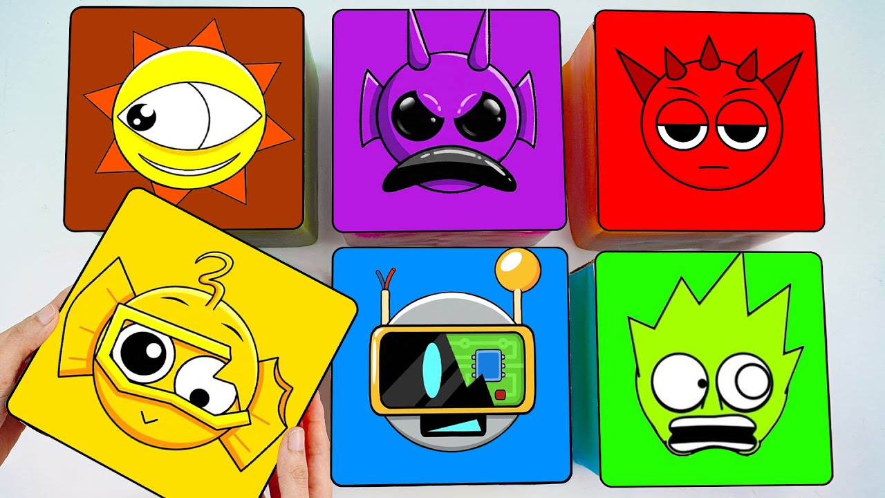 💖Поделки из бумаги💖 Распаковка слепой коробки Incredibox Sprunki! Угадайте, какой персонаж Sprunk...