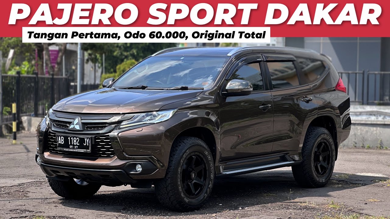 MITSUBISHI PAJERO SPORT DAKAR 4x2 AT 2017 (TANGAN PERTAMA, KM 63.000, ORIGINAL TOTAL)