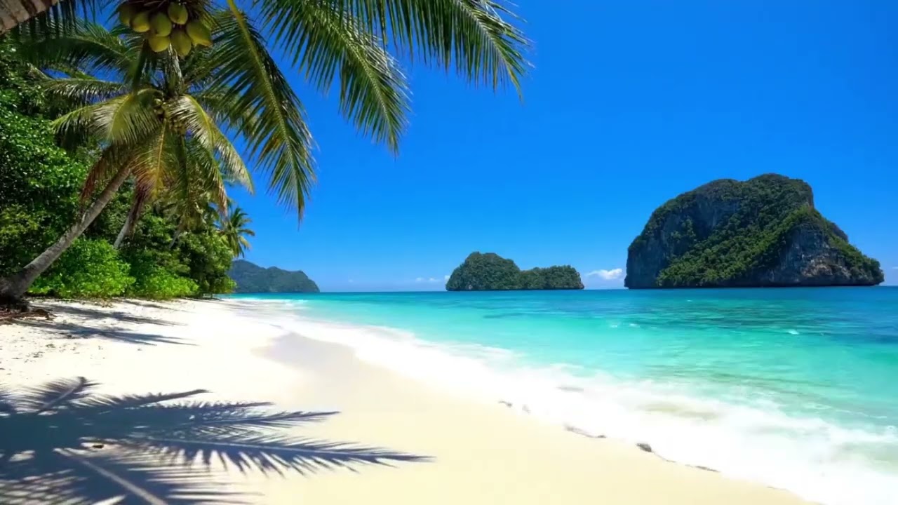 Tropical Escape ASMR 8K – Hidden Paradise Waves 🌊🧘