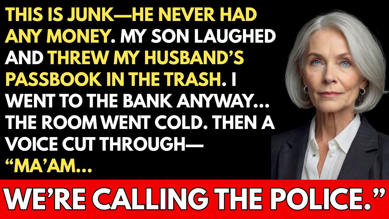“This Is Junk—He Never Had Any Money” — My Son Threw Out My Husband’s Passbook, But The Bank...
