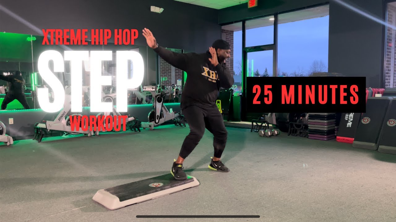 25 Minute Cardio Step Aerobics // BEGINNER Xtreme Hip Hop // Learn the Basics Class #002
