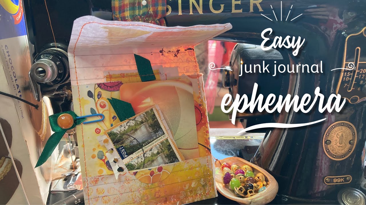 Gently creating #junkjournal pockets ephemera #gentlejournaling