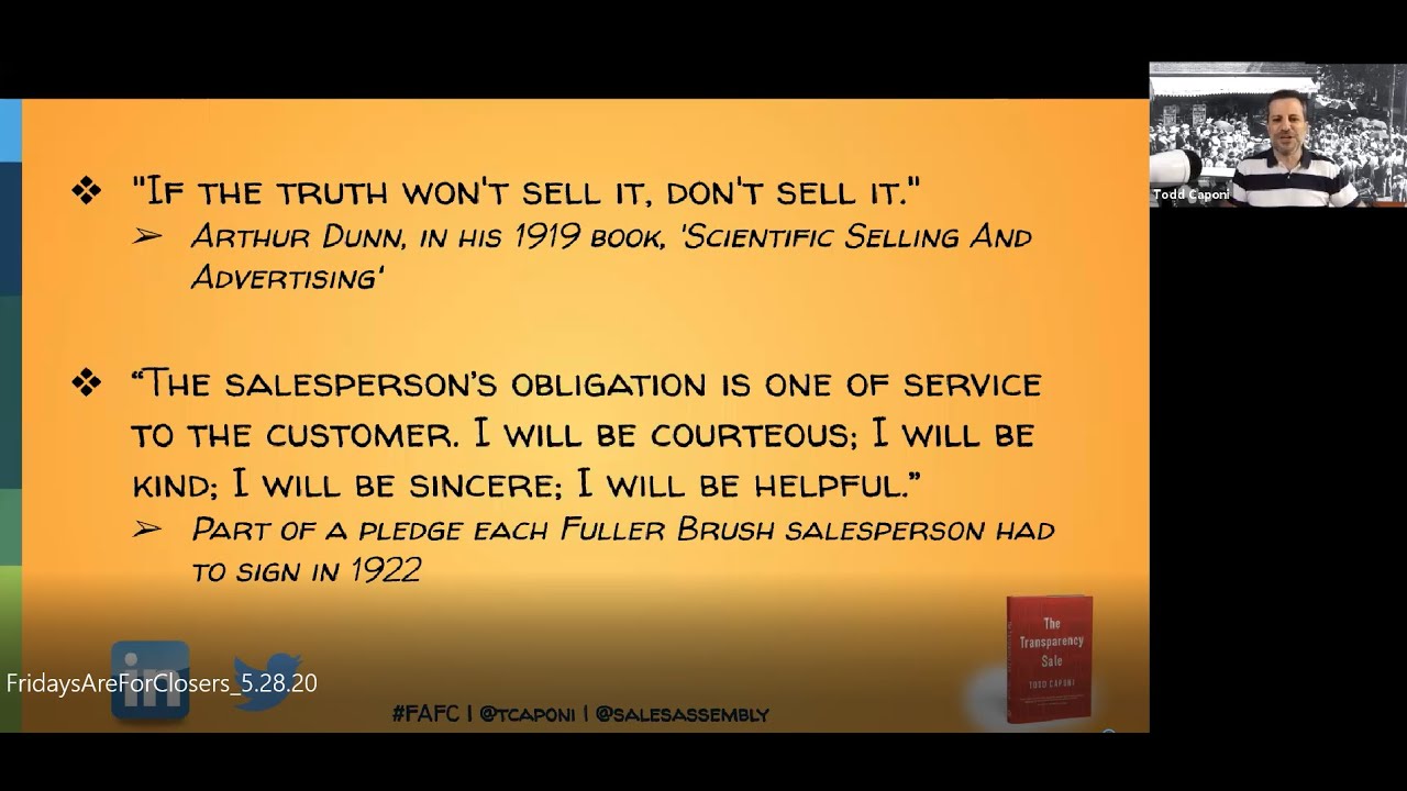 The History of Sales - #FAFC - Todd Caponi