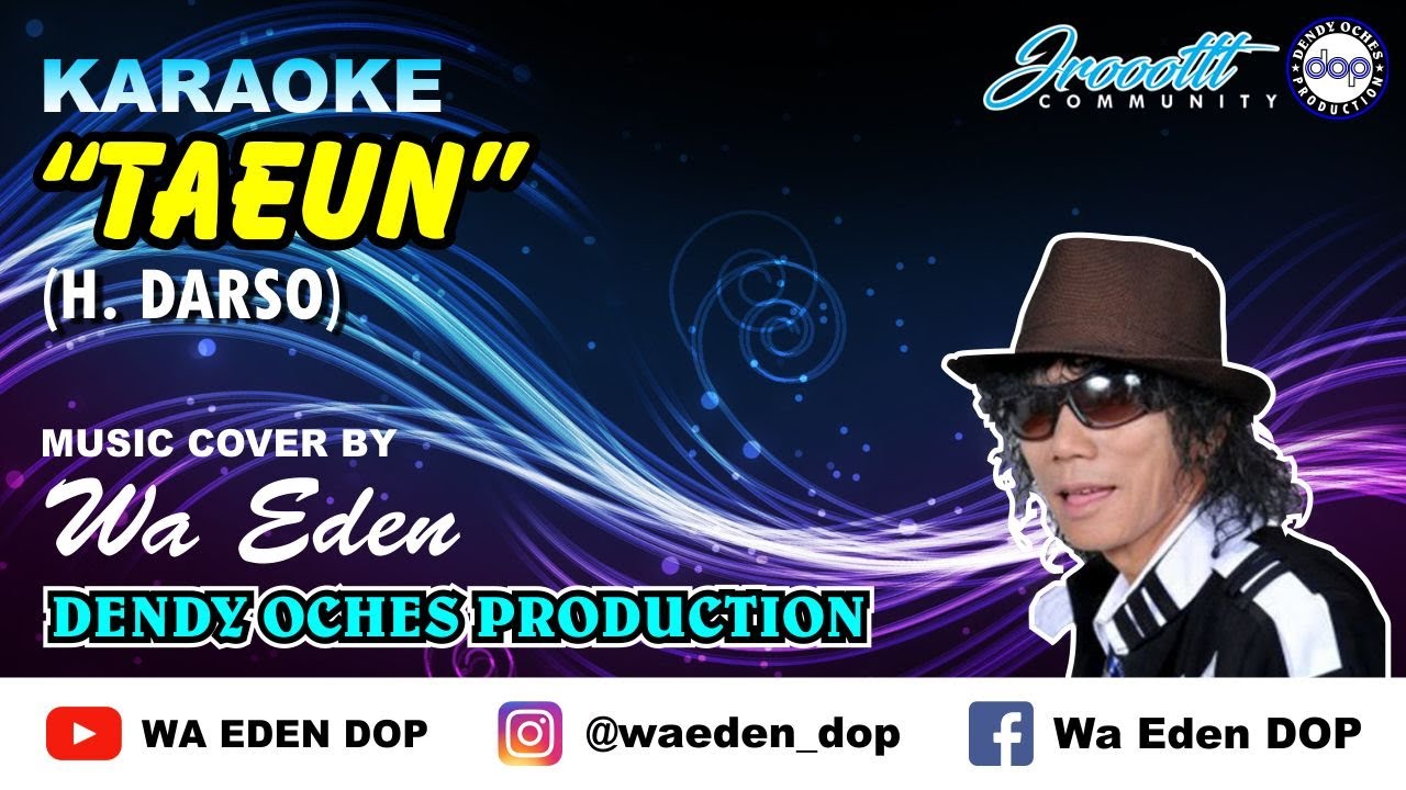KARAOKE TAEUN - DARSO │ MUSIC COVER BY WA EDEN